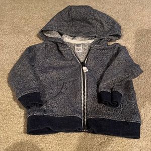 Carter’s Navy sweat jacket like new 12 M
